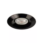 Oczko sufitowe LIGLO DSO BC okrągły stop aluminium kolor czarny chrom 1XGx5,3/GU10