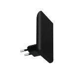 Lampka wtykowa LED ORISA LED WW B 0,28W barwa ciepłobiała3000K czarny z czujnikiem zmierzchu