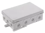E14 puszka natynkowa 125x85x43 14 membran IP 55 - kolor czarny