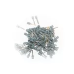 Końcówka tulejkowa miedziana izolowana 0,14mm2 6mm DUI-0,14-6SZ szary