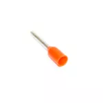 Końcówka tulejkowa miedziana izolowana 0,50mm2 10mm DUI-0,50-10PO pomarańczowy