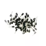 Końcówka tulejkowa miedziana izolowana 1,5mm2 12mm DUI-1,5-12CZ czarny