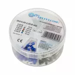 Zestaw końcówek tulejkowych miedzianych izolowanych 0,50-2,50mm2 8mm DUI-0,50-2,50-8-MIX