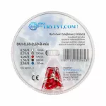 Zestaw końcówek tulejkowych miedzianych izolowanych 0,50-2,50mm2 8mm DUI-0,50-2,50-8-MIX