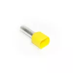 Końcówka tulejkowa miedziana izolowana podwójna 2x6,0mm2 14mm DUID-2x6,0-14ZO żółty