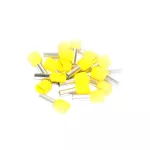 Końcówka tulejkowa miedziana izolowana podwójna 2x6,0mm2 14mm DUID-2x6,0-14ZO żółty