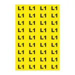 Arkusz samoprzylepny oznacznik faza "L1" NOZ-L1