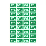 Arkusz samoprzylepny oznacznik wyłącz "WYŁ." NOZ-WYL