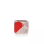 Folia ostrzegawcza 8cm x 0,03mm x 100m BFO-75BC05 biało-czerwony