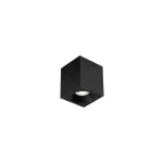 HEDA tuba sufitowa natynkowa LED downlight GU10 kwadratowa czarna 7W 600 lm 3CCT 3000K/4000K/6000K IP20, 180-260V