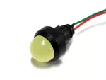 Lampka LED żółta 12-24V AC/DC (klosz 20mm)