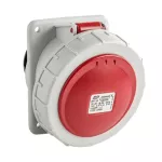 Gniazdo tablicowe 32A 5P (3P+N+E) 400V skośne 6H - czerwone IP67
