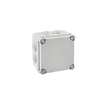 Puszka hermetyczna LIGHT 119x119x67 IP65 pokrywa pełna, z dławicami (7xM25)