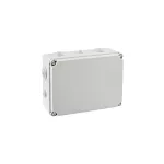 Puszka hermetyczna LIGHT 194x255x99 IP65 pokrywa pełna, z dławicami (4xM25, 6xM40)