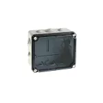 Puszka hermetyczna LIGHT 165x189x99 IP65 pokrywa transparentna, z dławicami (6xM25, 4xM40)