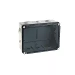 Puszka hermetyczna LIGHT 194x255x99 IP65 pokrywa transparentna, z dławicami (4xM25, 6xM40)