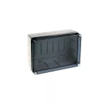 Puszka hermetyczna LIGHT 243x333x132 IP65-IP67 pokrywa transparentna, z osłabieniami (12xM40)