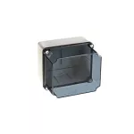 Puszka hermetyczna wysoka LIGHT 154x178x158 IP65-IP67 pokrywa transparentna, gładka