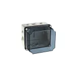 Puszka hermetyczna wysoka LIGHT 165x189x158 IP65 pokrywa transparentna, z dławicami (6xM25, 4xM40)