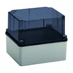 Puszka hermetyczna wysoka LIGHT 154x178x158 IP65-IP67 pokrywa transparentna, gładka
