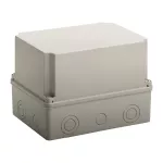 Puszka hermetyczna wysoka LIGHT 184x244x179 IP65-IP67 pokrywa pełna, z osłabieniami (4xM25, 6xM40)