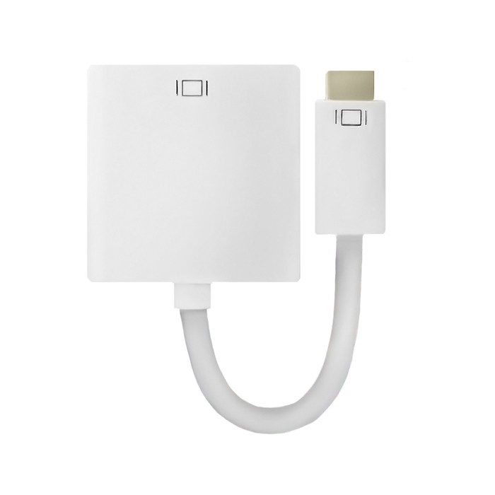 Qoltec Adapter Mini Displayport DVI na DVI (24+5) | Full HD | 0.16m