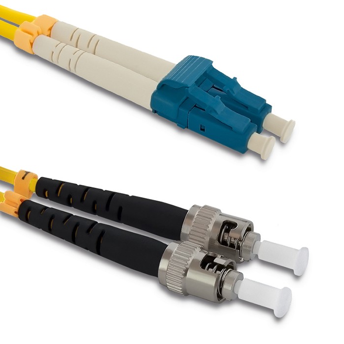 Qoltec Patchcord światłowodowy LC/UPC - ST/UPC | Singlemode | 9/125 | G652D | Duplex | 5m