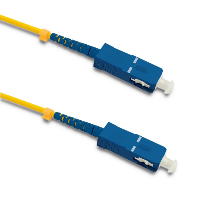 Qoltec Patchcord światłowodowy SC/UPC - SC/UPC | Singlemode | 9/125 | G652D | Simplex | 2m