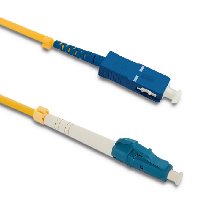 Qoltec Patchcord światłowodowy LC/UPC - SC/UPC | Singlemode | 9/125 | G652D | Simplex | 7m