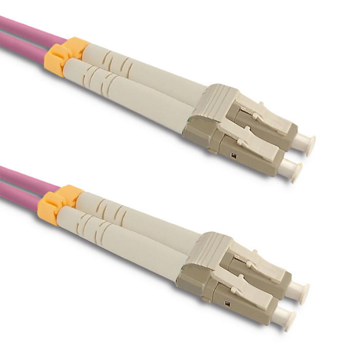 Qoltec Patchcord światłowodowy LC/UPC - LC/UPC | Multimode | 50/125 | OM4 | Duplex | 3m