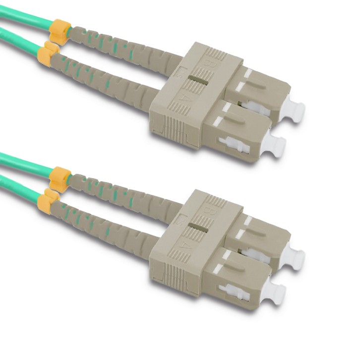 Qoltec Patchcord światłowodowy SC/UPC - SC/UPC | Multimode | 50/125 | OM4 | Duplex | 10m