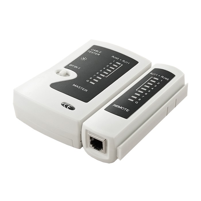 Qoltec Tester sieci kablowych | RJ45 | RJ12