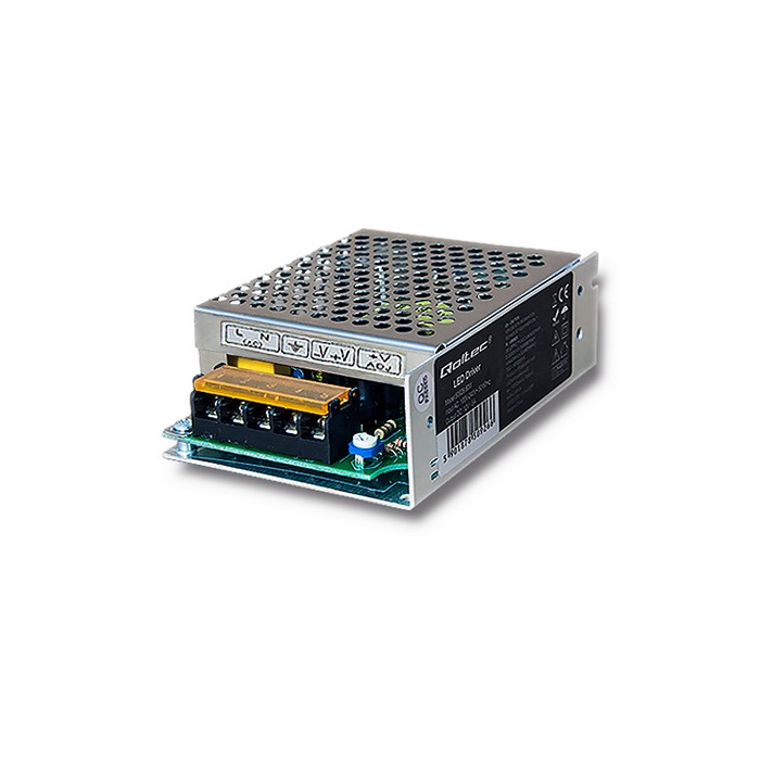 Qoltec Zasilacz impulsowy do LED | 60W | 12V | 5A | aluminium