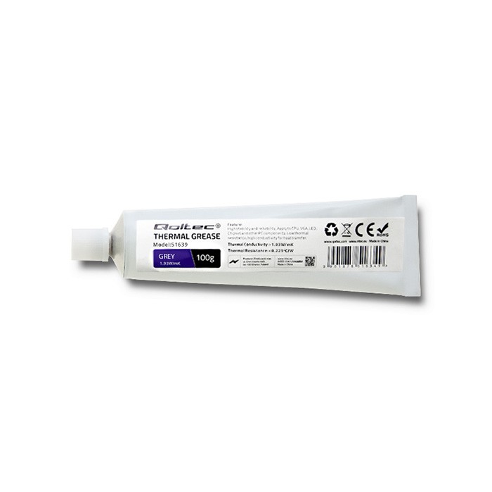Qoltec Pasta termoprzewodząca 1.93 W/m-K | 100g  | Szara