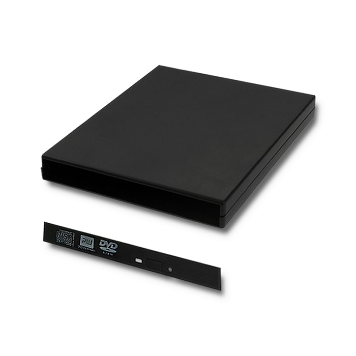 Qoltec Obudowa/kieszeń na napęd optyczny CD/DVD SATA | USB 2.0 | 12.7mm 