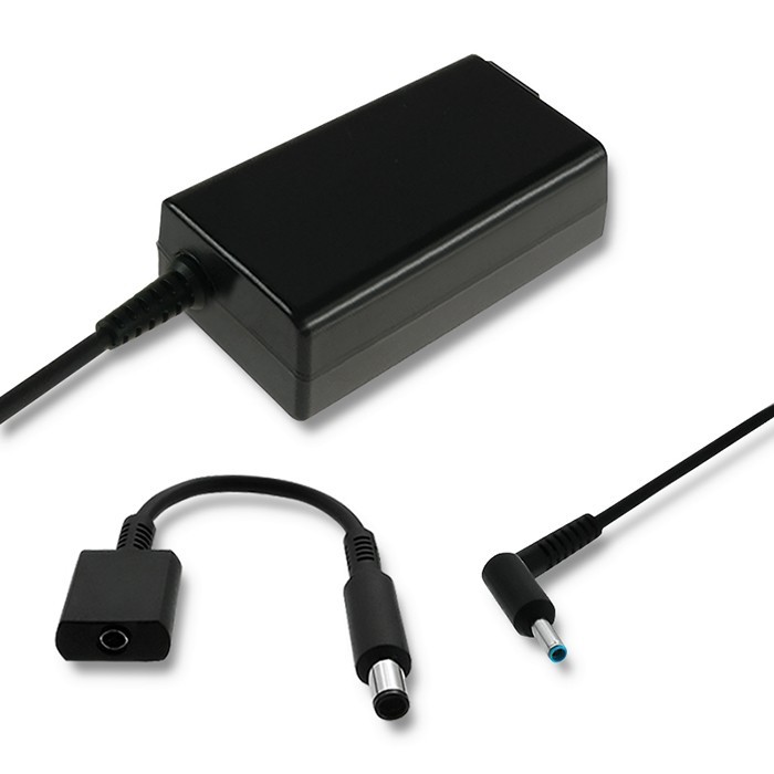 Qoltec Zasilacz do laptopa HP 65W | 19.5V | 3.33A 4.5*3.0+pin | adapter 4.5*3.0+pin/7.4*5.0+pin |+kabel zasilający