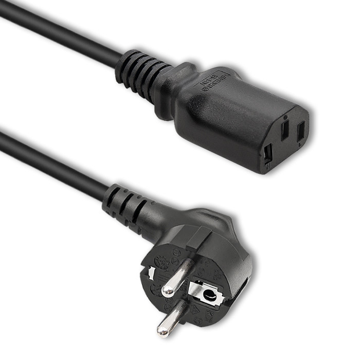 Qoltec Kabel zasilający IEC C13/SCHUKO | 3x0.75mm² | 1.5m
