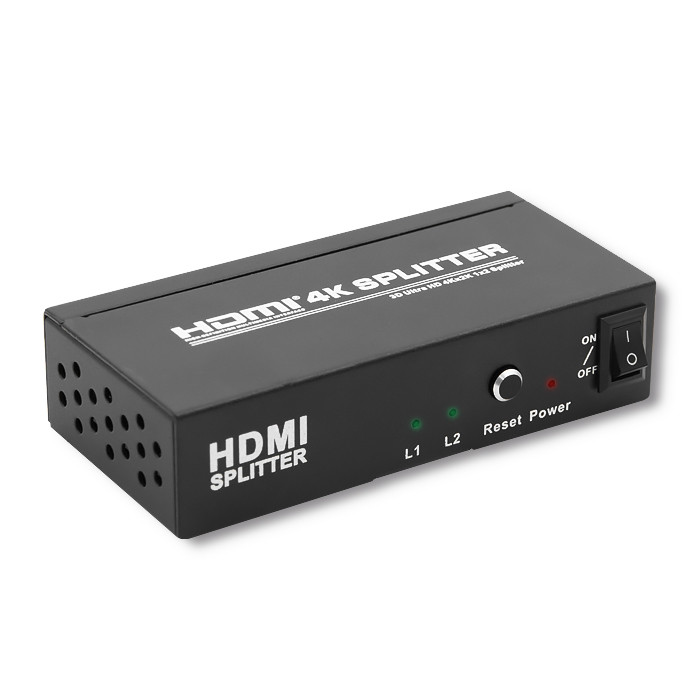 Qoltec Aktywny rozdzielacz Splitter HDMI v. 1.4 |  1x2