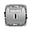 TREND Mechanizm gniazda pojedynczego HDMI 2.0, 4K srebrny metalik