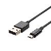 Przewód Mikro USB / 1m / Czarny 8485