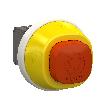 Harmony XB5, Antybakteryjny przycisk Estop, plastik, Ø22, blokada obrót, biały/czerwony LED, 24 V AC/DC, 1 NO + 1 NC