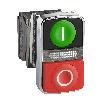 Harmony XB4 Przycisk podwójny zielony/czerwony, LED 24V