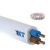 nkt instal YDYp 300/500 2x2,5 biały Przewód elektroenergetyczny, instalacyjny, wielożyłowy z izolacją PVC