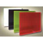Panel niskotemperaturowy szklany , ściana/nóżki; 900W; kolor-czerwony; IP44; Klasa II; wym. 1200x800x12 [mm]
