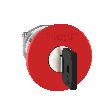 Przycisk bezpieczeństwa Ø22 z kluczem czerwony Ø40 okrągły metalowy Harmony XB4