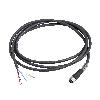 CANopen bus daisy chain cable - angled - M12-A male-female - 1m