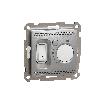 Regulator temperatury z wbudowanym czujnikiem, Sedna Design & Elements, srebrne aluminium
