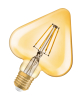 Vintage 1906 LED CL HEART FIL GOLD 40 non-dim 4,5W/825 E27 LAMPA LED
