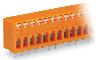 Złączka do płytek drukowanych przycisk 2,5 mm² RM 5,08 mm 6-bieg, pomarańczowa 741-206