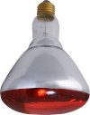 Promiennik podczerwieni - rubinowy R123 E27 250W 230V szkło twarde z podwójnym odbłyśnikiem